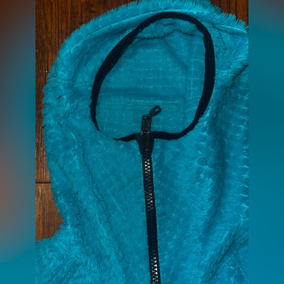 Patagonia Excellent Teal Blue color- block fleece WARMTH full zip jacket - Picture 11 of 14